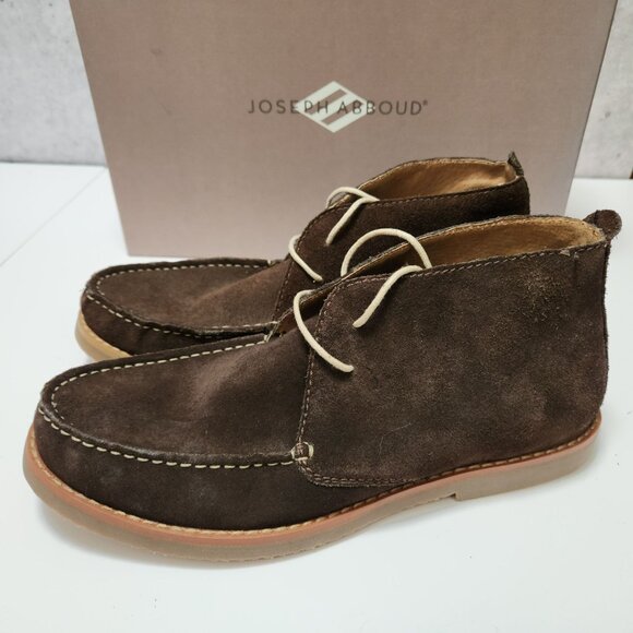 Joseph Abboud Mens Brown Suede Chukka Boots DISPLAY Size 9D With Box main image 7